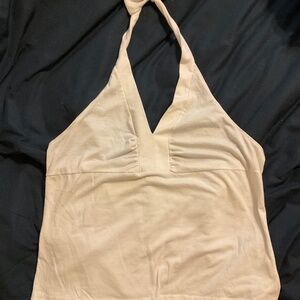 White Halter Top